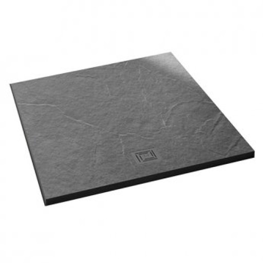 Black Square Textured Shower Tray 800mm x 800mm.