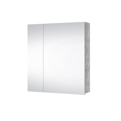 Concrete Double Door Mirror Cabinet