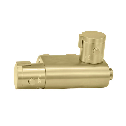 Thermostatic Vertical Valve for Douche Brushed Brass