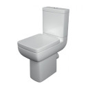 Prestige Options 600 Open Back Comfort Height Toilet Dual Flush Cistern - Soft Close Seat