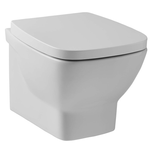 Kartell K-Vit Evoque 525mm White Wall Hung Pan With Seat