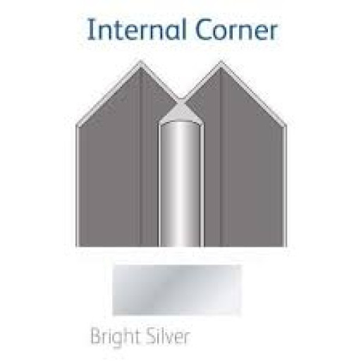 Showerwall Bright Silver Internal Trim.