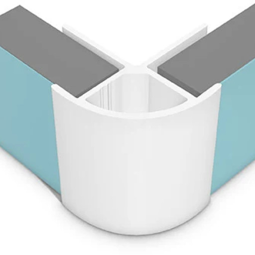 Multipanel External Corner Profile Type B White