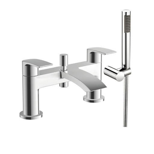 Bath Shower Mixer with shower kit and wall bracket