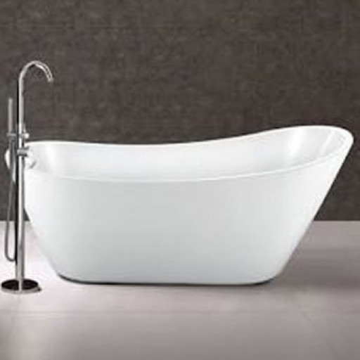 Synergy Arruba 1660 x 740mm Freestanding Bath Gloss White