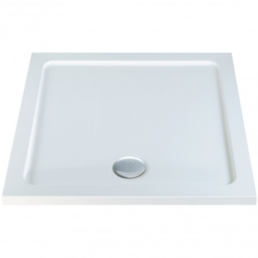 MX Elements Square Anti-Slip Shower Tray with Waste