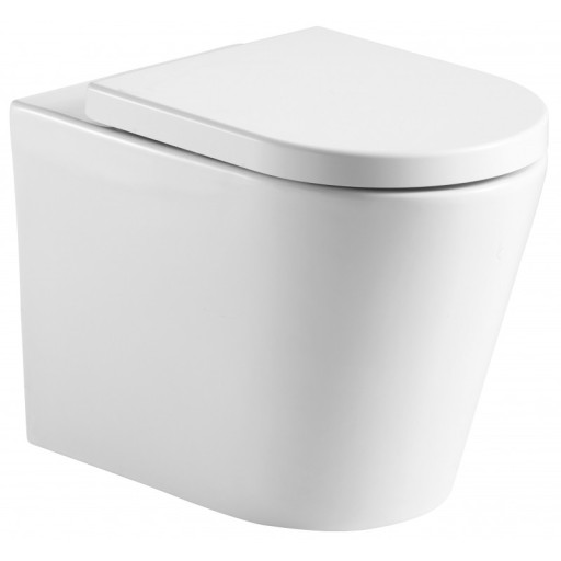 Tailored Ferrara Plus Rimless Wall Hung Toilet with Seat