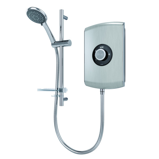 Triton Amore 8.5kW Electric Shower - Brushed Steel