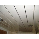 White Gloss Double Chrome Ceiling Cladding 4m - 4 Pack