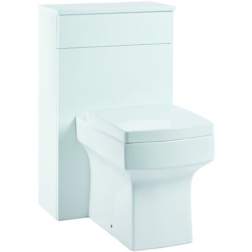 Muro Wall Hung Furniture  -  500 WC Unit  - Gloss White