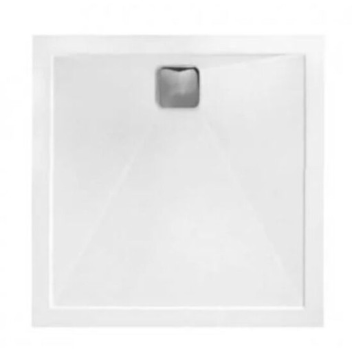 TrayMate TM25 Elementary Anti-Slip Square White Shower Tray