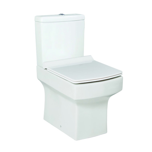 Scudo Denza Open Back Close Coupled Toilet & Soft Close Seat.