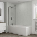 Multipanel Frost White Shower Panel Board 598mm Unlipped