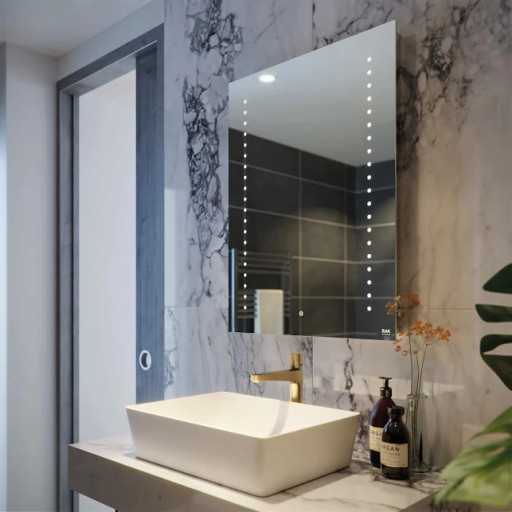 RAK Hestia LED Bathroom Mirror with Demister Pad & Shaver Socket
