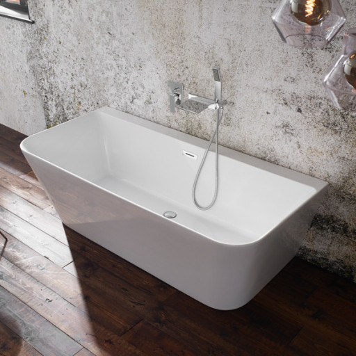 Mono Luxury Back-To-Wall Freestanding Bath 1700mm x 800mm.