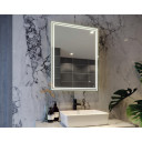 RAK Hermes Portrait Illuminated LED Bluetooth Mirror With Switch And Demister Pad - 800mm X 600mm