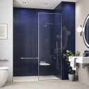 Showerwall Midnight Blue Compact Tile Shower Panel 1200mm.