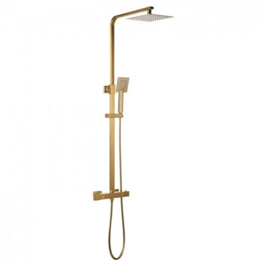 Plaza Shower Column - Brushed Brass
