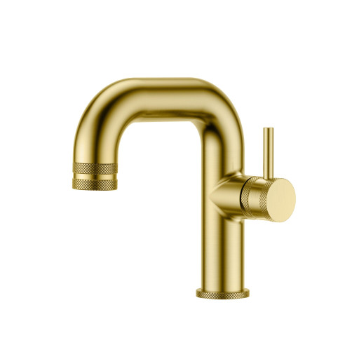 Core Side Lever Basin Mono Brushed Brass