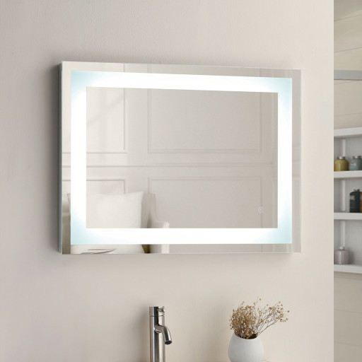 Niamh Square Strip LED Touch Mirror 500mm x 700mm.