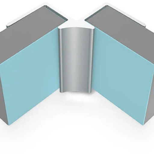 Multipanel Internal Corner Profile Type A Satin Silver