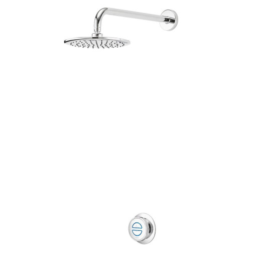 Aqualisa Quartz Smart Concealed Shower with Wall Mounted Fixed Head Standard