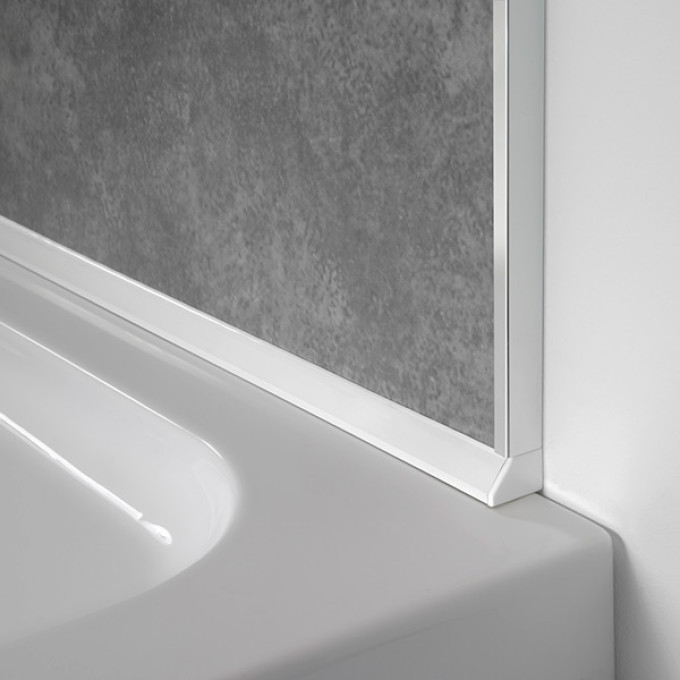 Showerwall Wall Panel Sureseal Trim Profile & End Caps White
