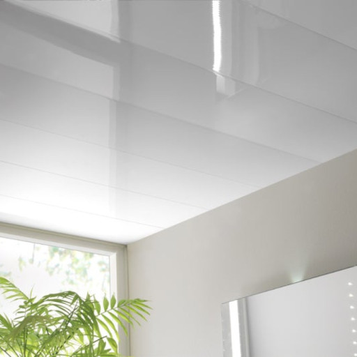White Gloss Ceiling Cladding 2.m - 4 pack