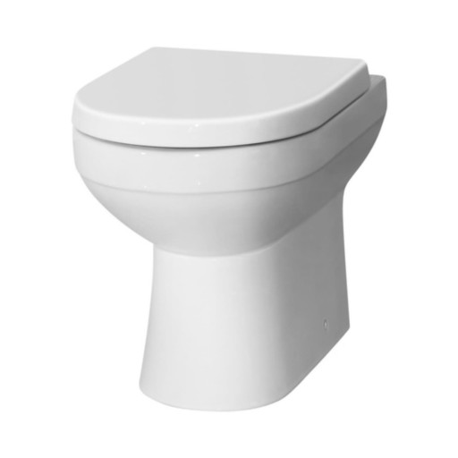Florence Closed Back D Shape, DP-UF Soft Close Seat & Fittings