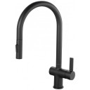 Mayhill Black & Rose Gold Single Lever Pull Out Kitchen Tap