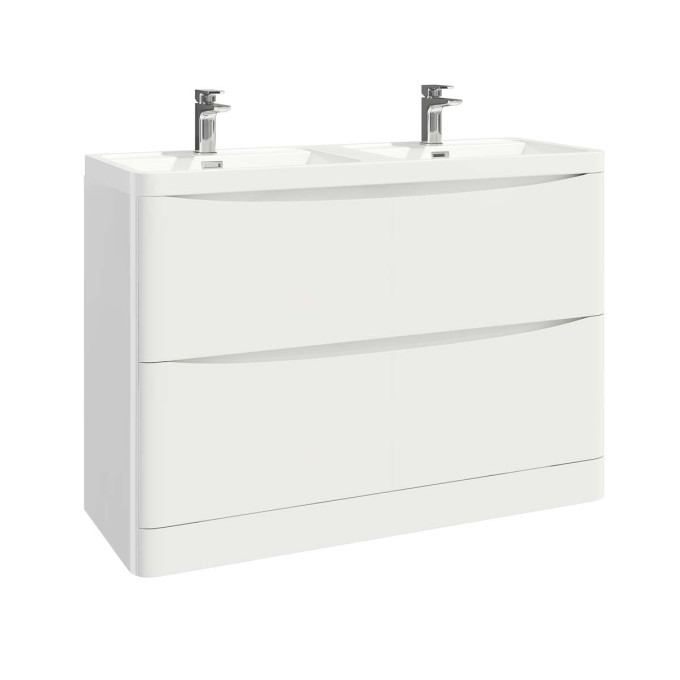 Bathroom furniture Vision 1200 White matt for countertop washbasin