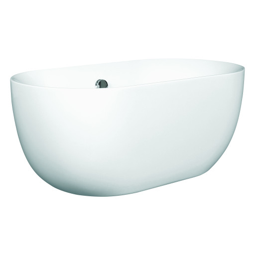 Dinkee Compact Curved Bath Waste Included - 1500mm x 780mm