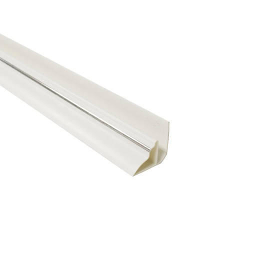 MB Cornice Moulding 2700mm White With Chrome