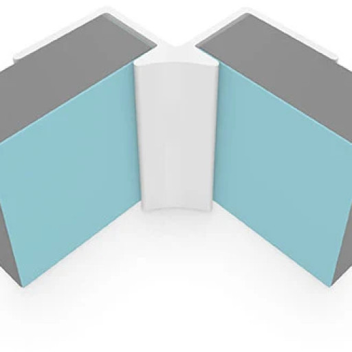 Multipanel Internal Corner Profile Type A White