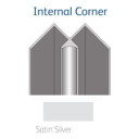 Showerwall Satin Silver Internal Trim.