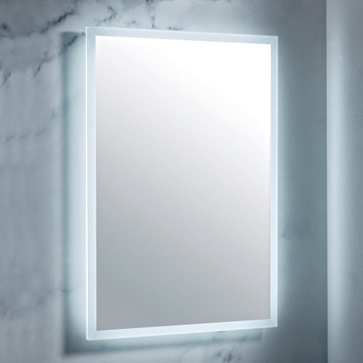 LED Mirror with Demister Pad and Shaver Socket 500x700mm
