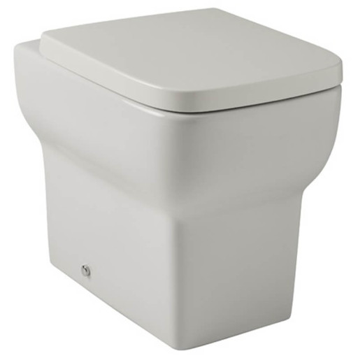 Kartell K-Vit Korsika 488mm White Back-To-Wall WC Pan With Seat