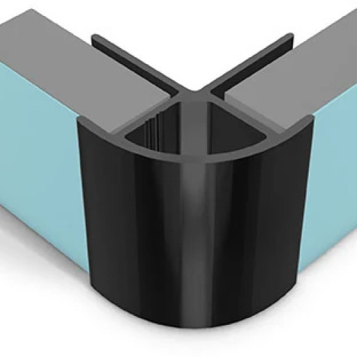 Multipanel External Corner Profile Type B Black