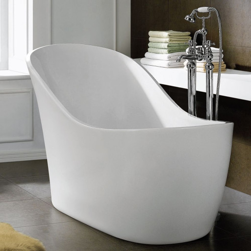 Synergy Mardi Gras 1700mm White Modern Slipper Bath
