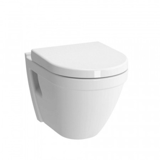 Kartell Style Short Projection Wall Hung Toilet Pan - White