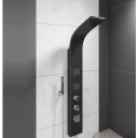 Aluba Black Thermostatic Shower Panel.