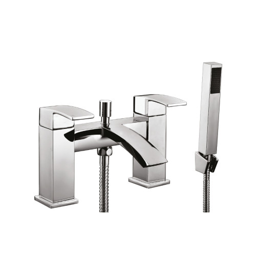 Descent Bath Shower Mixer with shower kit and wall bracket