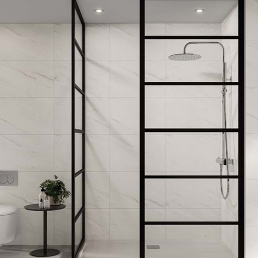 Levanto Marble Tile Effect Waterproof Bathroom Panel 600mm wide