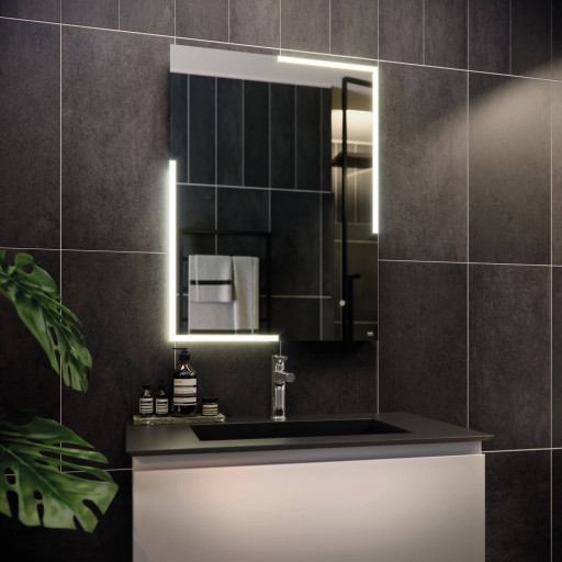 RAK Citrine LED Bathroom Mirror with Demister Pad and Shaver Socket 800 x 600mm