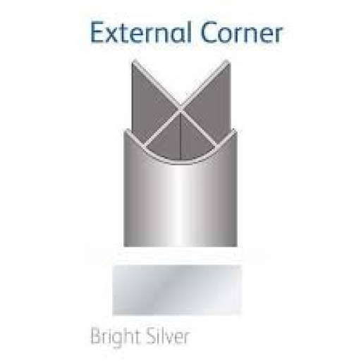 Showerwall Bright Silver External Trim.